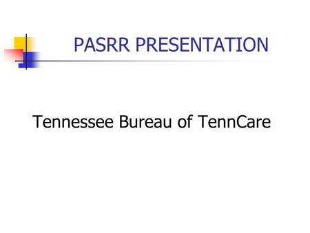 Tennessee Bureau of TennCare
