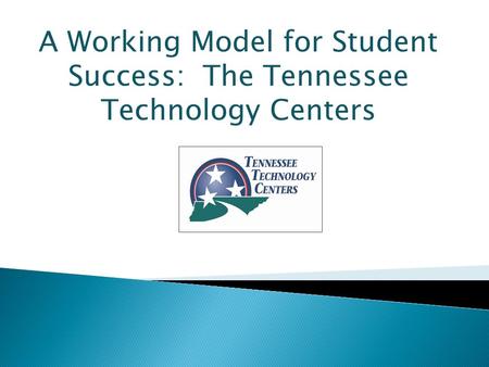 A Working Model for Student Success: The Tennessee Technology Centers.