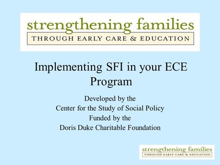 Implementing SFI in your ECE Program