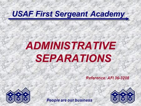 USAF First Sergeant Academy