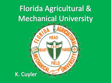 History Florida Agricultural and Mechanical University (FAMU) is an 1890 land-grant institution dedicated to the advancement of knowledge, resolution.