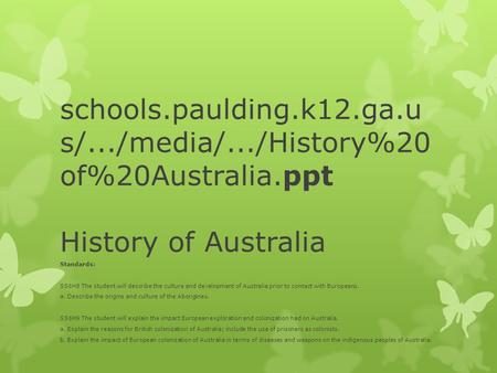 schools. paulding. k12. ga. us/. /media/. /History%20of%20Australia