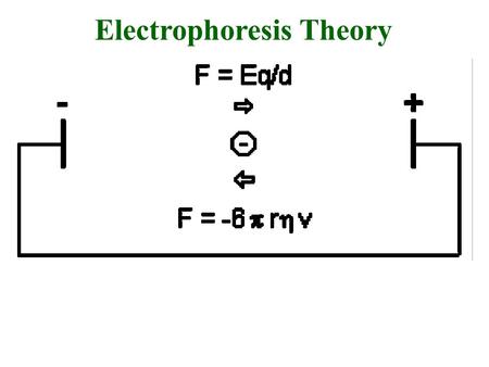 Electrophoresis Theory