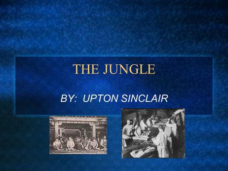 THE JUNGLE BY: UPTON SINCLAIR. BOOK SYNAPSE UPTON SINCLAIRS GROUNDBREAKING INVESTIGATION OF CHICAGOS MEATPACKING INDUSTRY IS A HORROR STORY OF UNSANITARY.