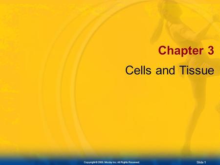 Chapter 3 Cells and Tissue.