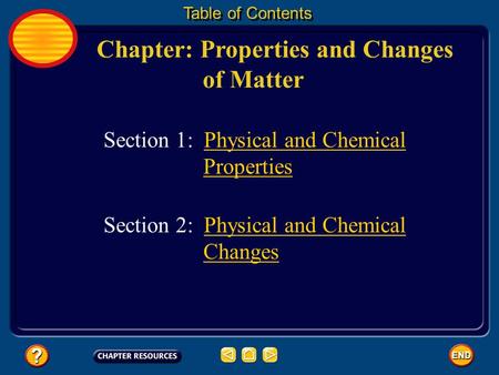 Chapter: Properties and Changes of Matter