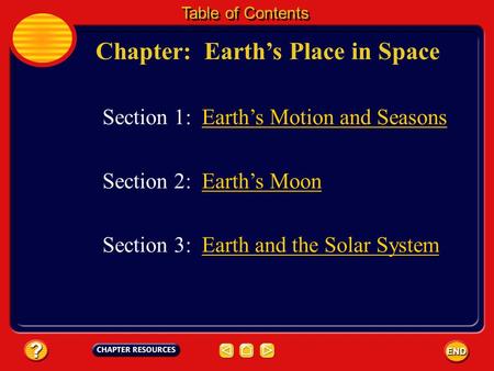Chapter: Earth’s Place in Space