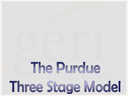 The PTSM: Curriculum Level STAGE I: Advanced content + short term creative and critical thinking activities STAGE II: Challenging activities that develop.