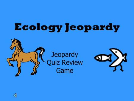 Jeopardy Quiz Review Game