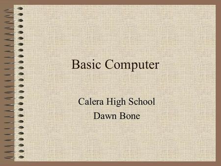 Calera High School Dawn Bone