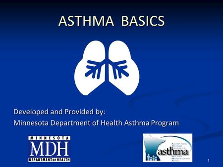 ASTHMA BASICS Developed and Provided by: