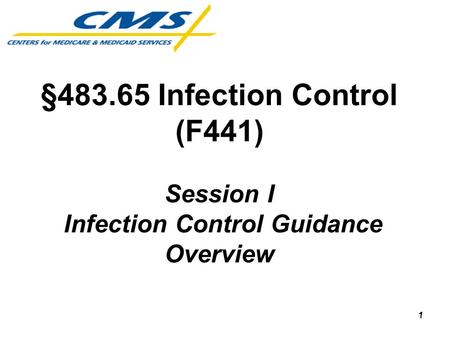 Infection Control Guidance Overview