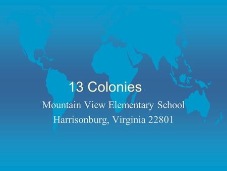 Mountain View Elementary School Harrisonburg, Virginia 22801