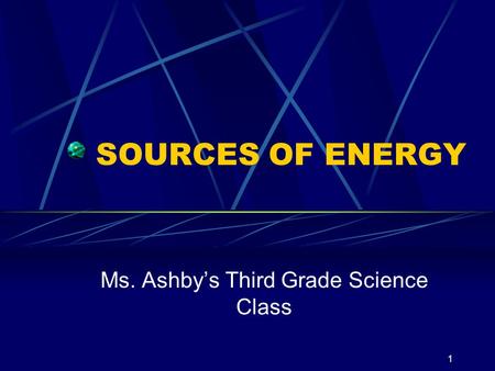 Ms. Ashby’s Third Grade Science Class