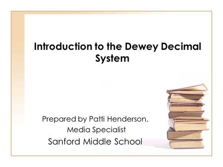 Introduction to the Dewey Decimal System