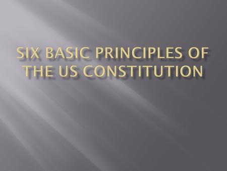 Answers the vexing question of sovereignty – why are you charge? Preamble: We the People... do ordain and establish this Constitution Organization and.