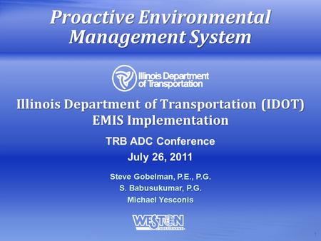 Proactive Environmental Management System