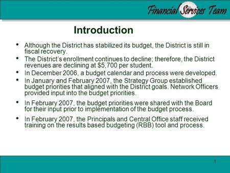 2007-2008 Adopted Budget Oakland Unified School District Javetta Robinson, CFO Terrie Williams, Executive Officer of Finance Board of Education Meeting.