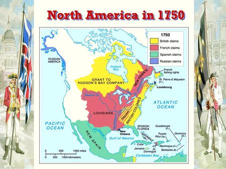 North America in 1750.