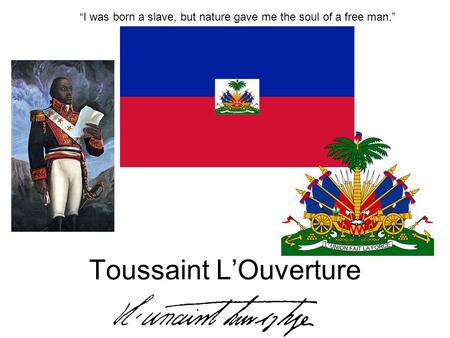 Toussaint L’Ouverture
