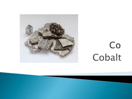 Co Cobalt.