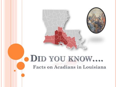 Facts on Acadians in Louisiana