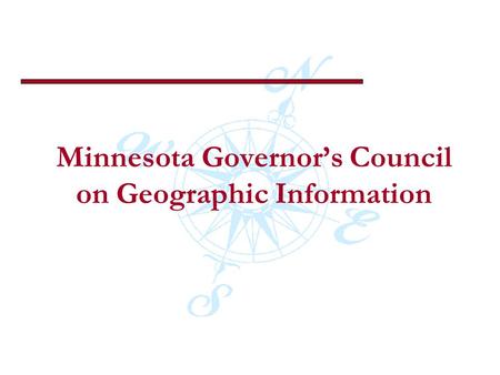 Minnesota Governors Council on Geographic Information.