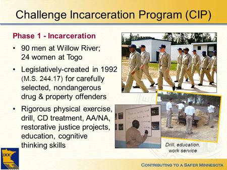 Challenge Incarceration Program (CIP)
