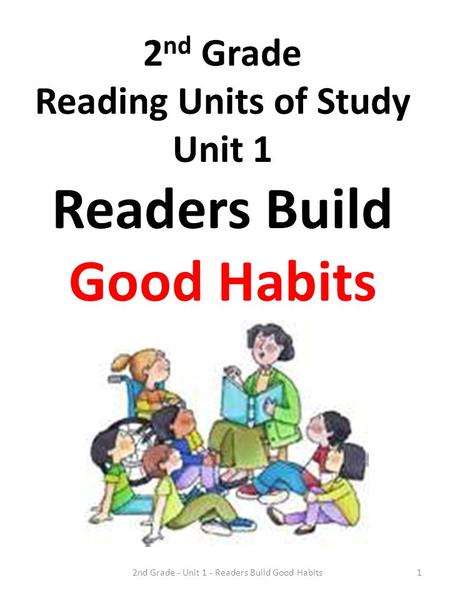Readers Build Good Habits