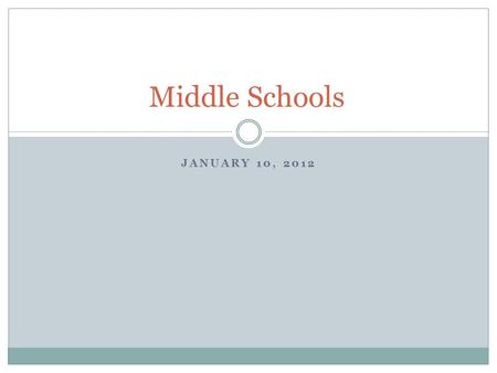 JANUARY 10, 2012 Middle Schools. Need to do for Middle schools: Check which zoned school your child will attend via website. Select electives when sheet.