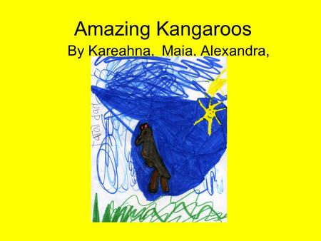 Amazing Kangaroos By Kareahna, Maia, Alexandra,. Habitat Kangaroos live in forests, woodlands, and grass plains in Australia, Papau New Guinea and a few.