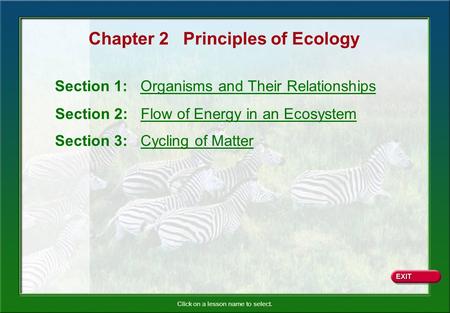 Chapter 2 Principles of Ecology