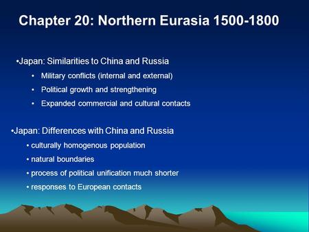 Chapter 20: Northern Eurasia