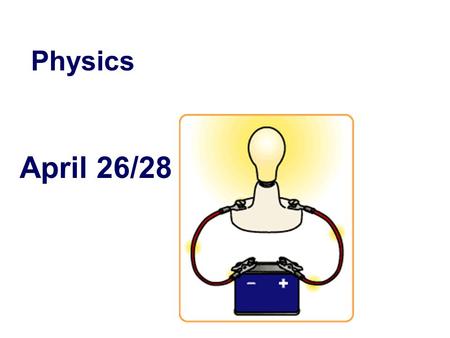 April 26/28 Physics. Table of Contents #. Date Title-Page – Page Number 29.April 14/15 Electrostatics 30.April 18/19 Electric Field 31.April 20/21 Electrostatics.