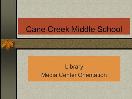 Cane Creek Middle School