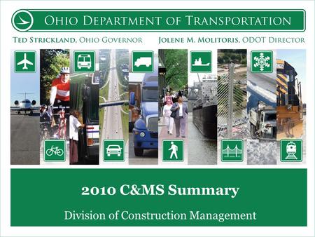 2010 C&MS Summary Division of Construction Management.