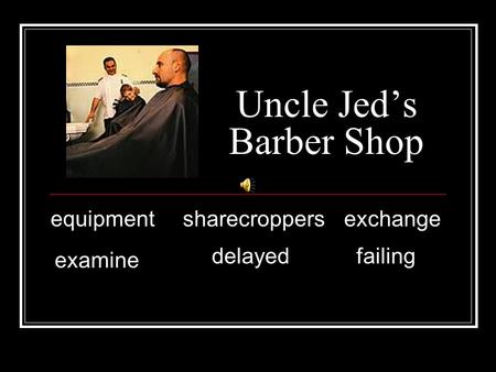 Uncle Jeds Barber Shop equipmentsharecroppersexchange examine delayed failing.