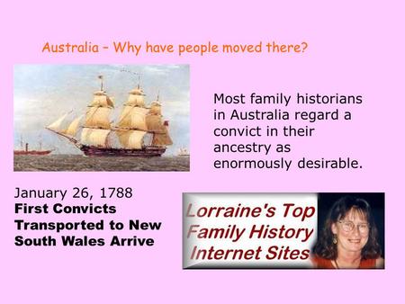 Australia – Why have people moved there?