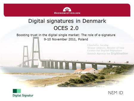 Digital signatures in Denmark OCES 2.0