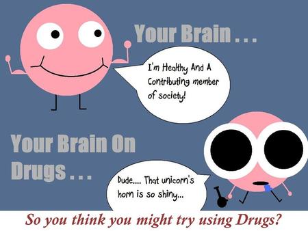 So you think you might try using Drugs?. Drug Use Early on and Later.