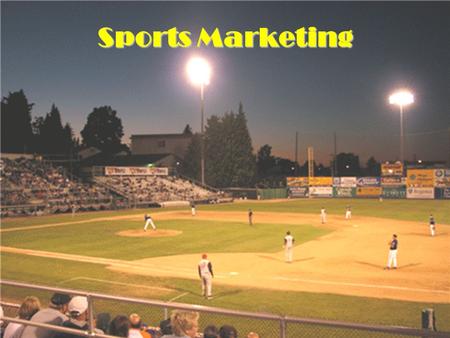 Sports Marketing. What is Sports Marketing? Sports marketing is the use of sports to market products (DUH) –So for example companies place their logos.