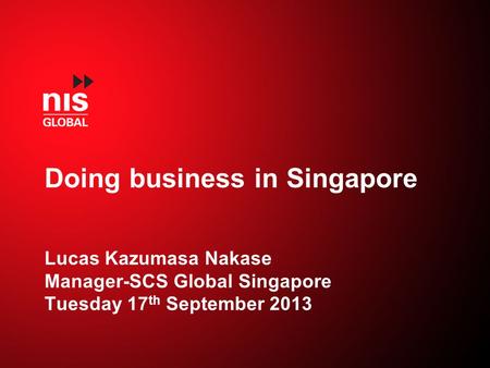 Doing business in Singapore