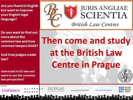 Are you fluent in English but want to improve your English legal language? Do you want to find out more about the common law and how common lawyers think?