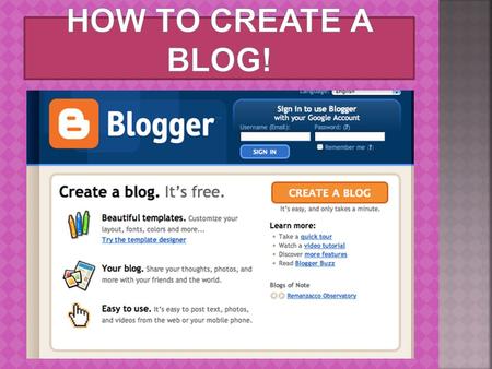  What is a “blog?” Short for “web log” An online journal.  Allows for interaction between the writer and the readers through comments Includes articles,