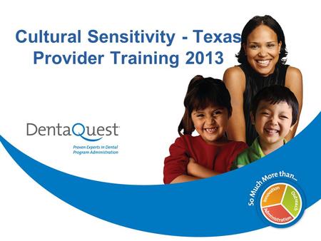 Cultural Sensitivity - Texas Provider Training 2013.