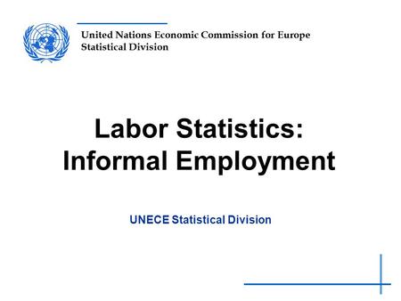 United Nations Economic Commission for Europe Statistical Division Labor Statistics: Informal Employment UNECE Statistical Division.