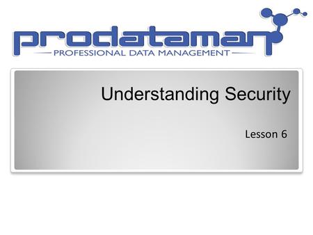Understanding Security Lesson 6. Objective Domain Matrix Skills/ConceptsMTA Exam Objectives Understanding the System.Security Namespace Understand the.