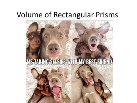 Volume of Rectangular Prisms
