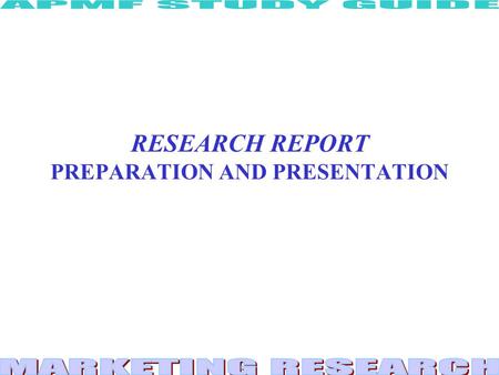 steps in report writing in research methodology ppt