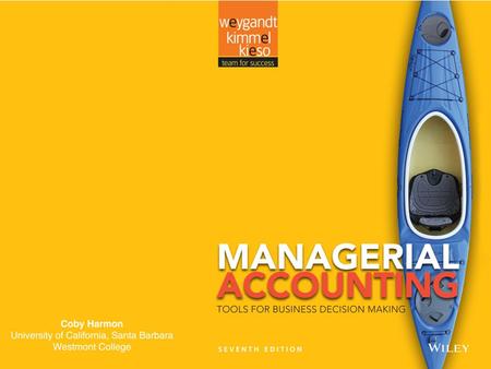 1 Managerial Accounting Learning Objectives